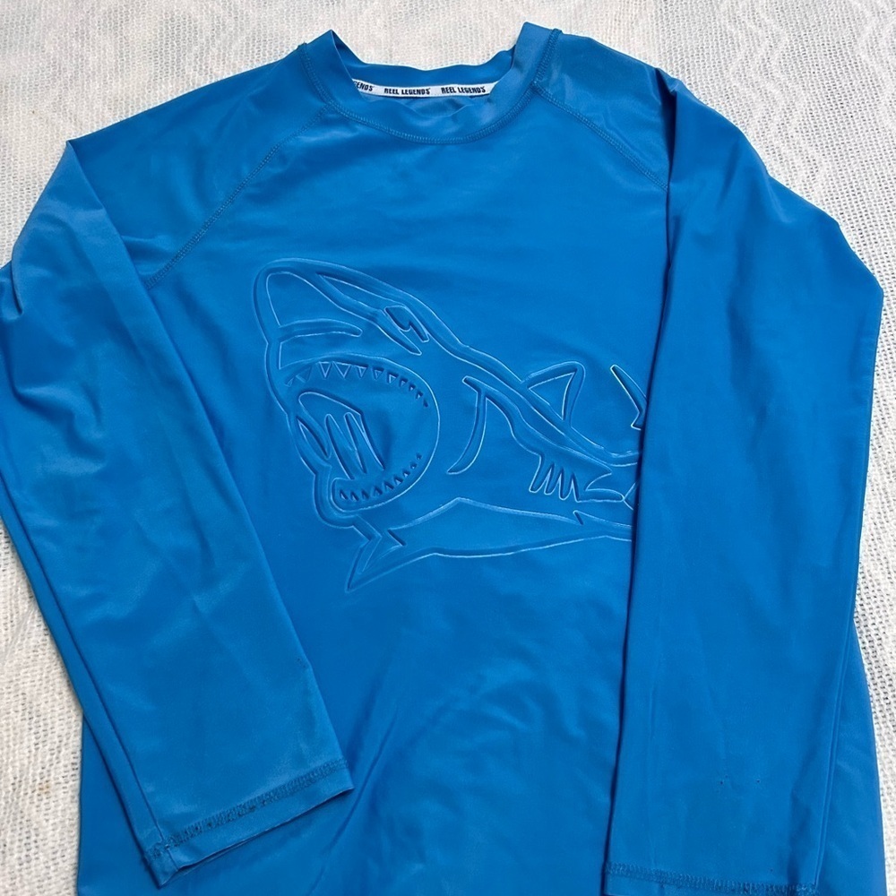 Reel Legends Blue Activewear Boys Long Sleeve Fishing Shirt
Size XXL 18